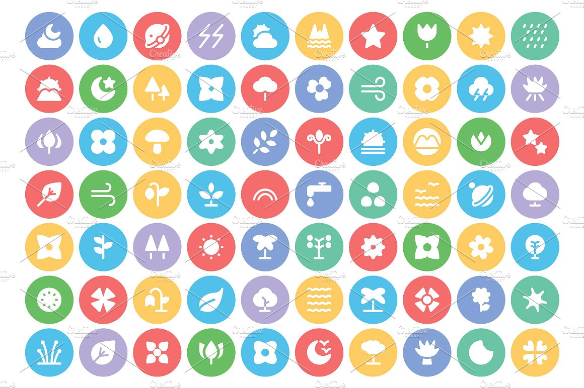 225 Nature Vector Icons