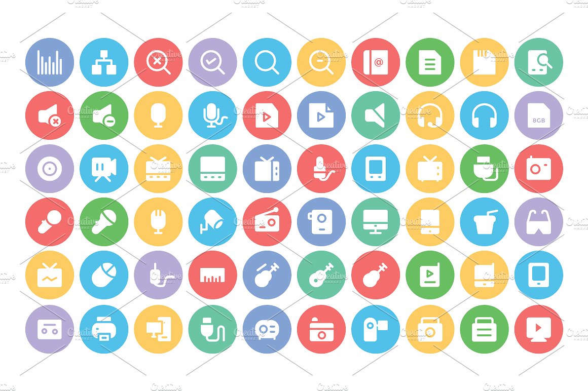 250 Multimedia Vector Icons