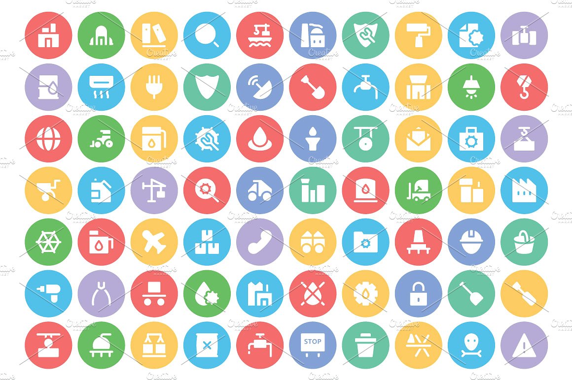 275 Industrial Vector Icons