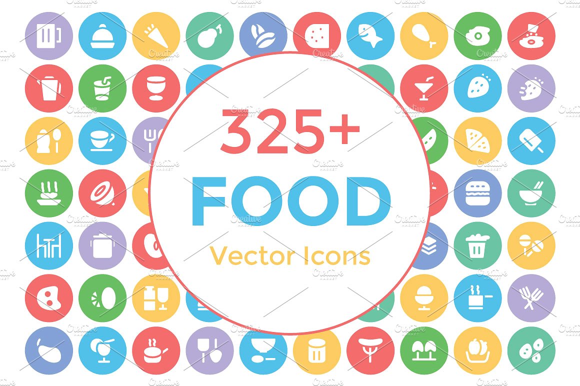 325 Food Vector Icons