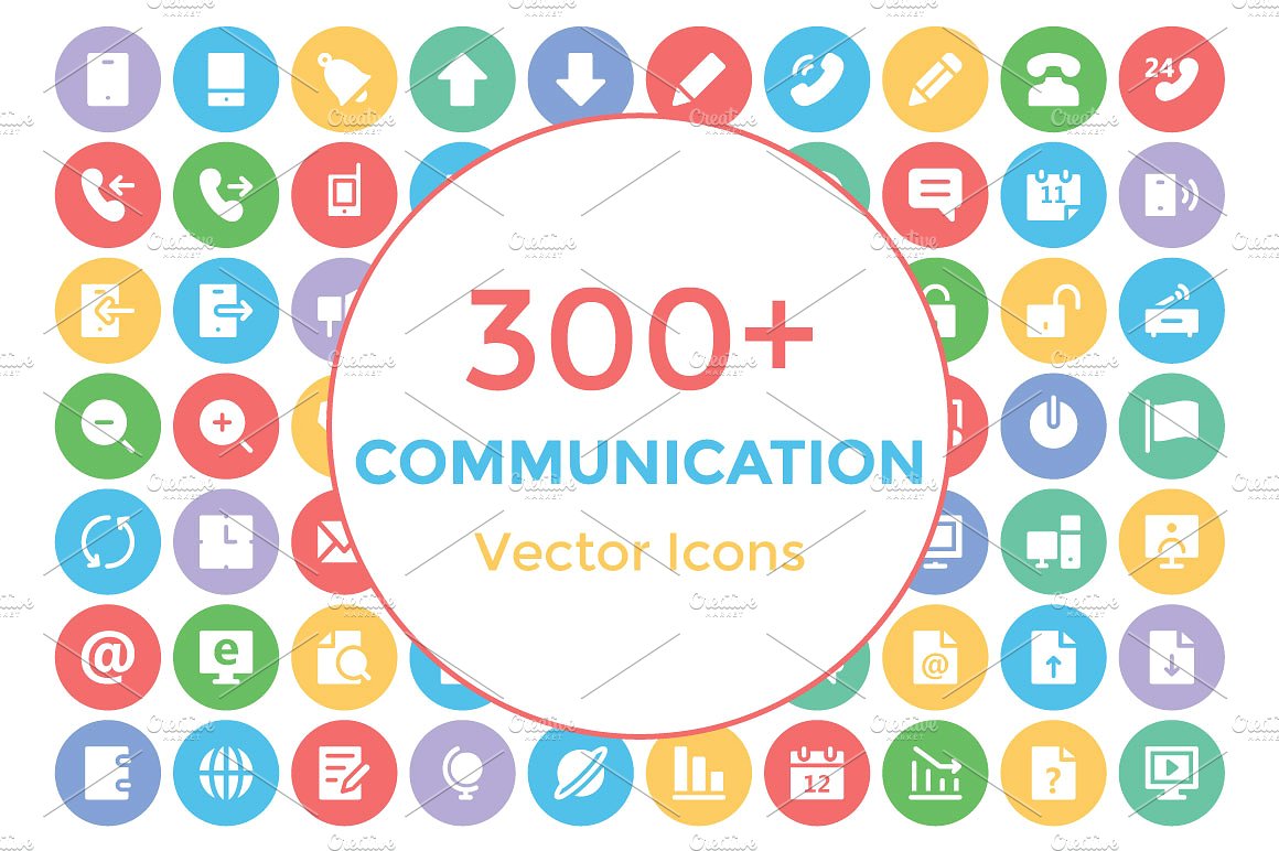 300 Communication Vector Icon