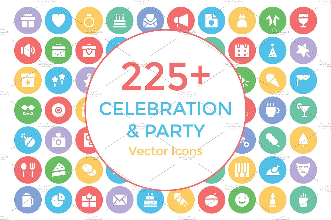 225 Celebration and Party Ico