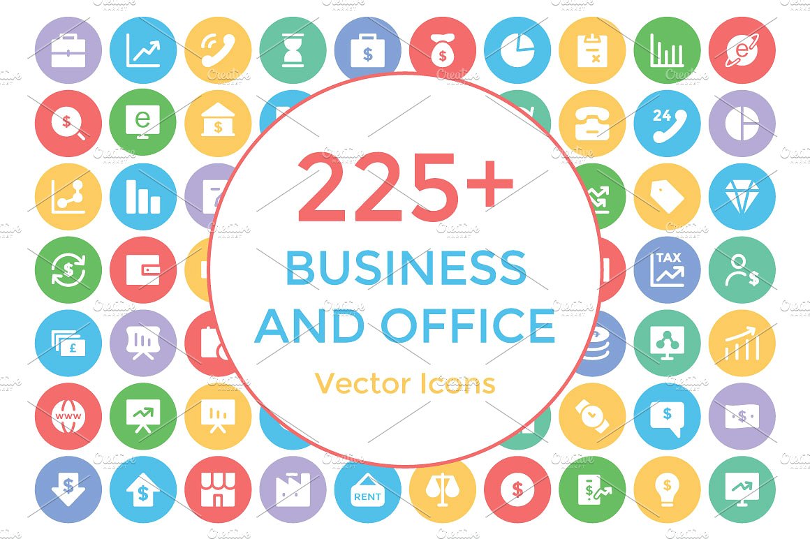 225 Business and Office Icons