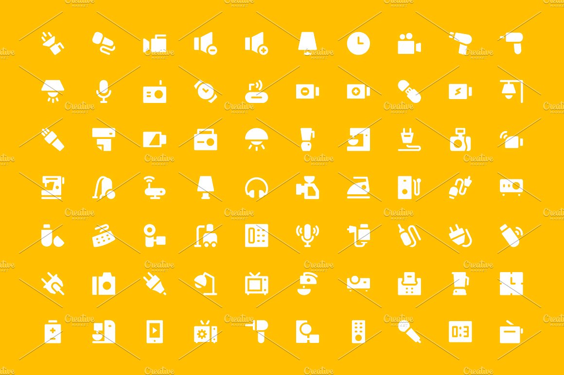 250 Electronics Vector Icons