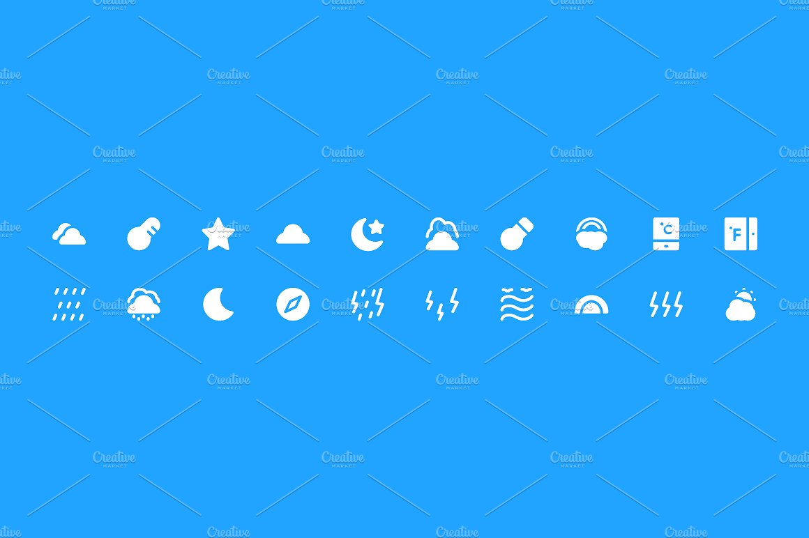 125 Weather Vector Icons