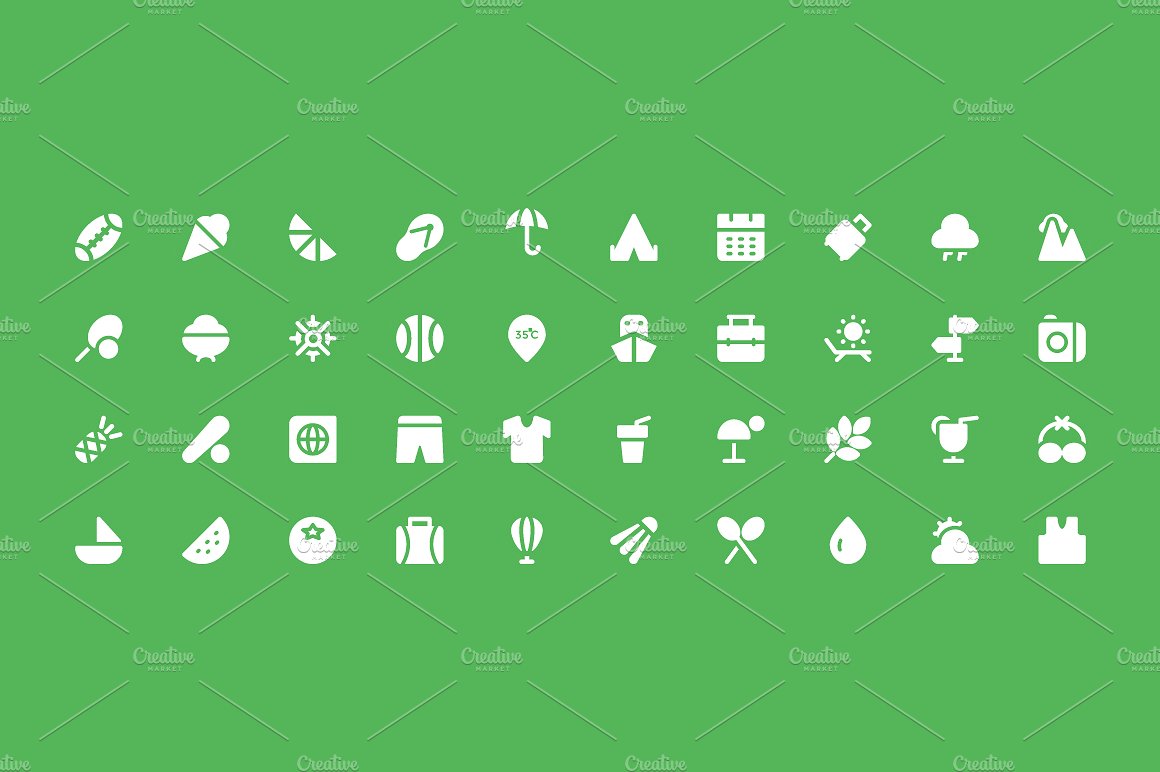 150 Summer Vector Icons