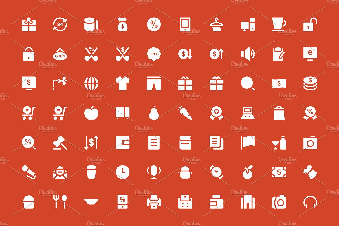 300 Shopping Vector Icons