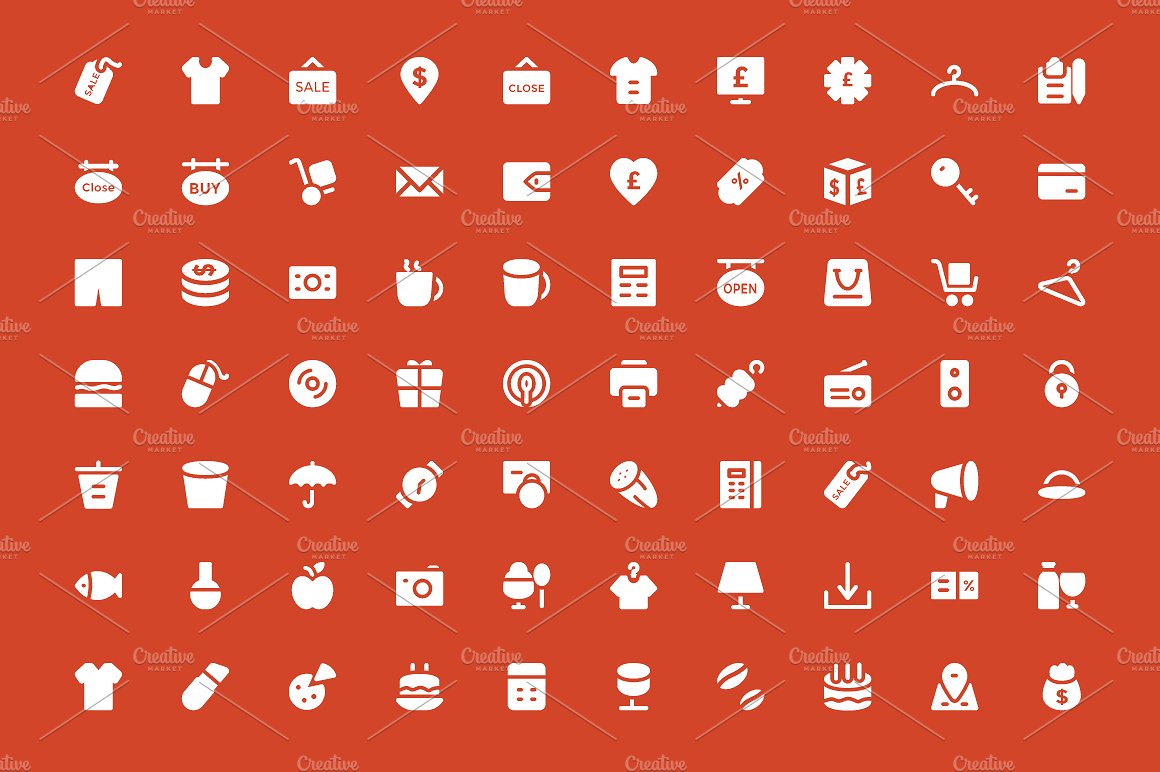 300 Shopping Vector Icons