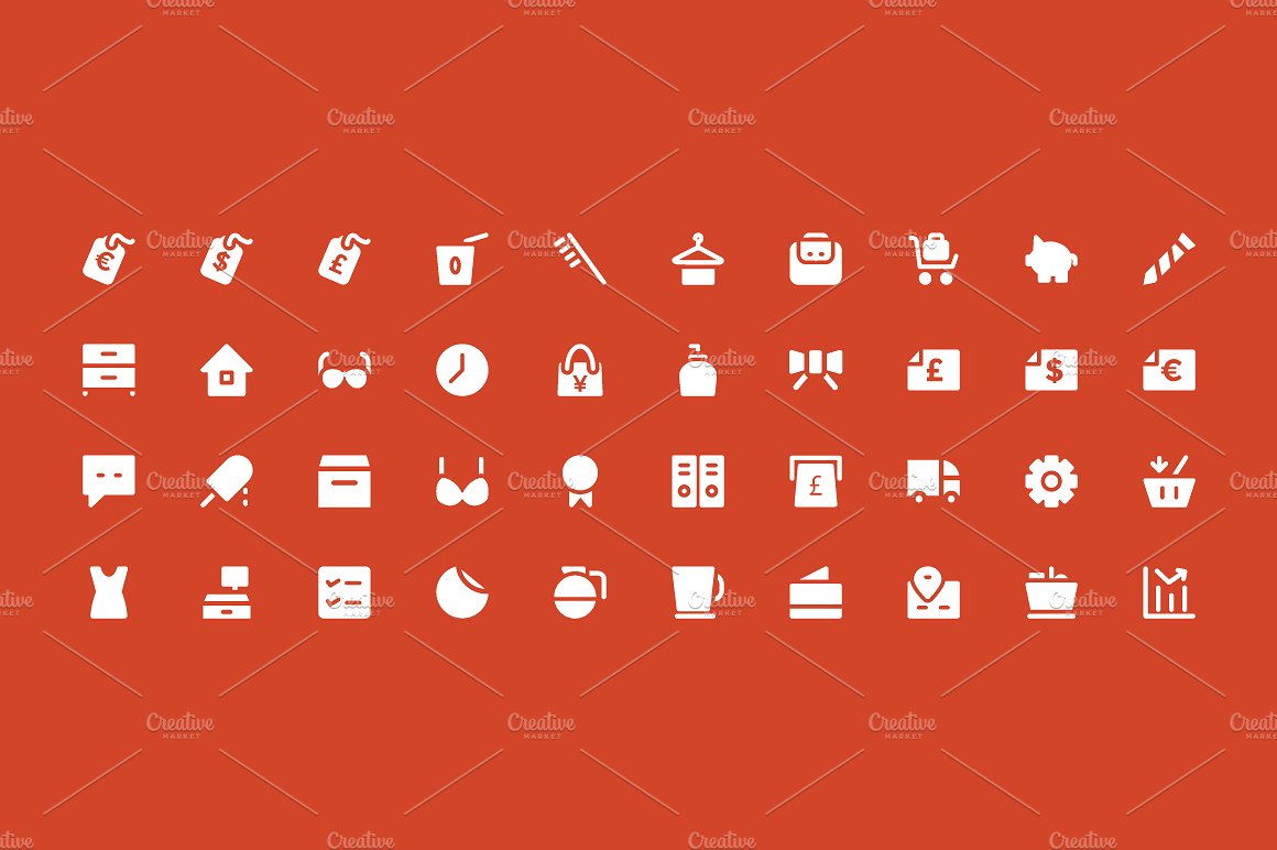 300 Shopping Vector Icons