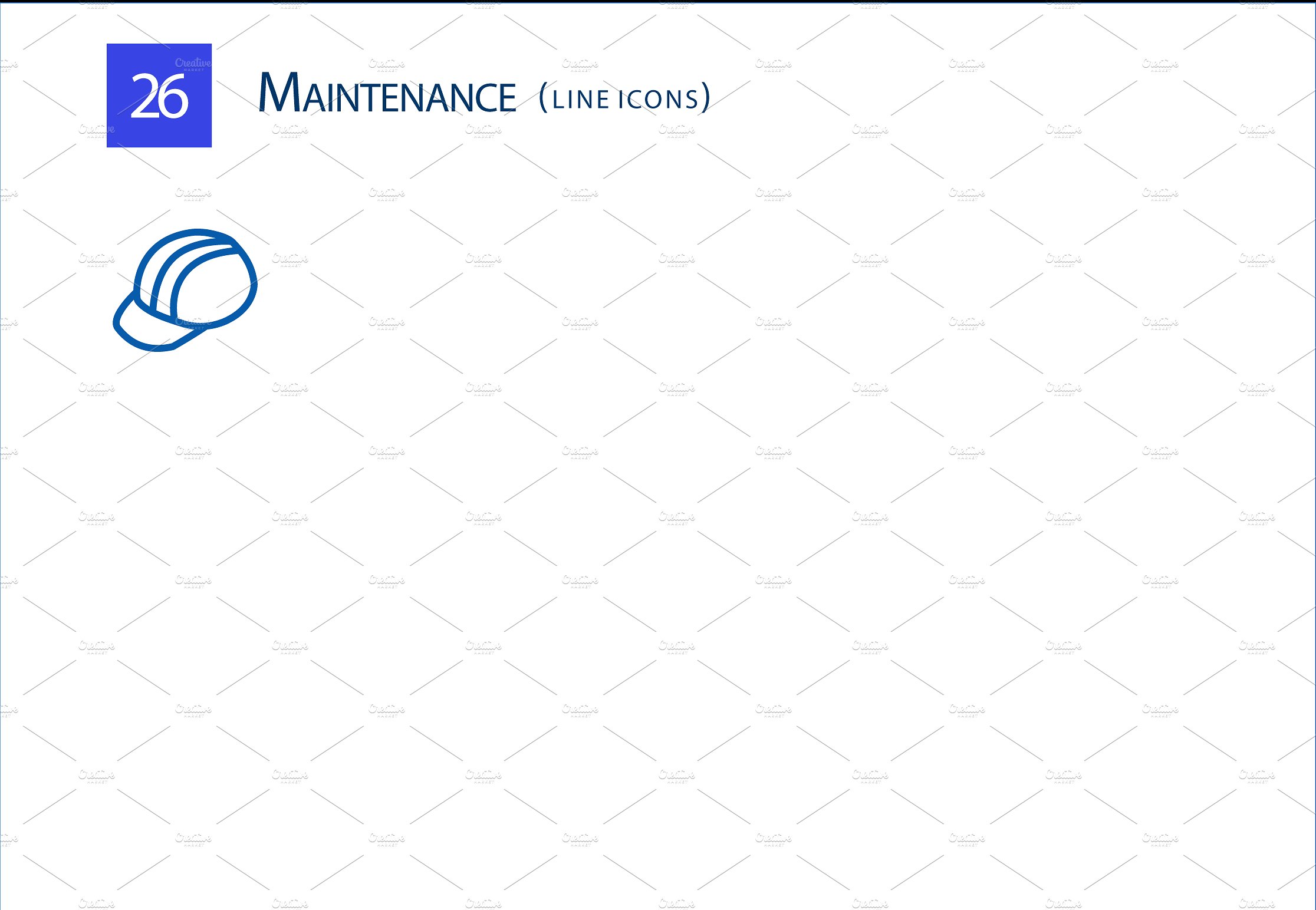 26 Maintenance Line Icons