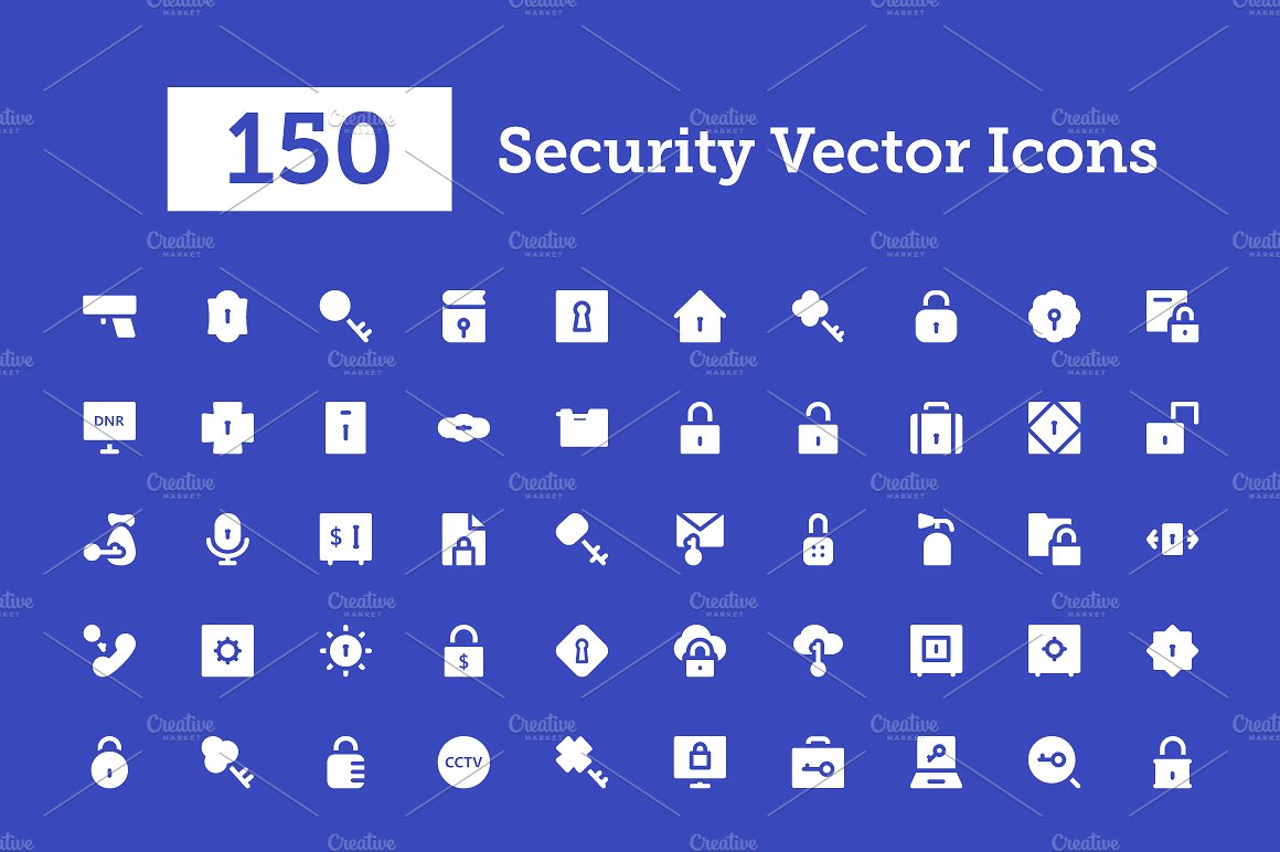 150 Security Vector Icons