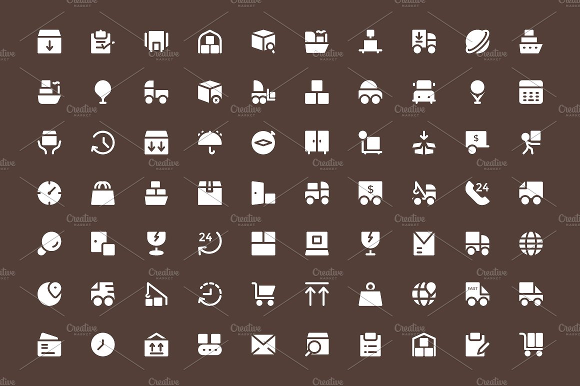 200 Logistics Delivery Icons