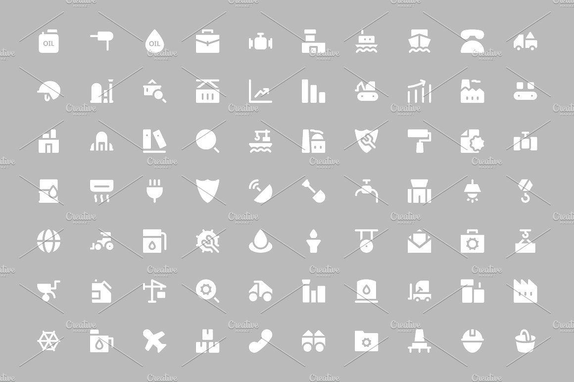 275 Industrial Vector Icons