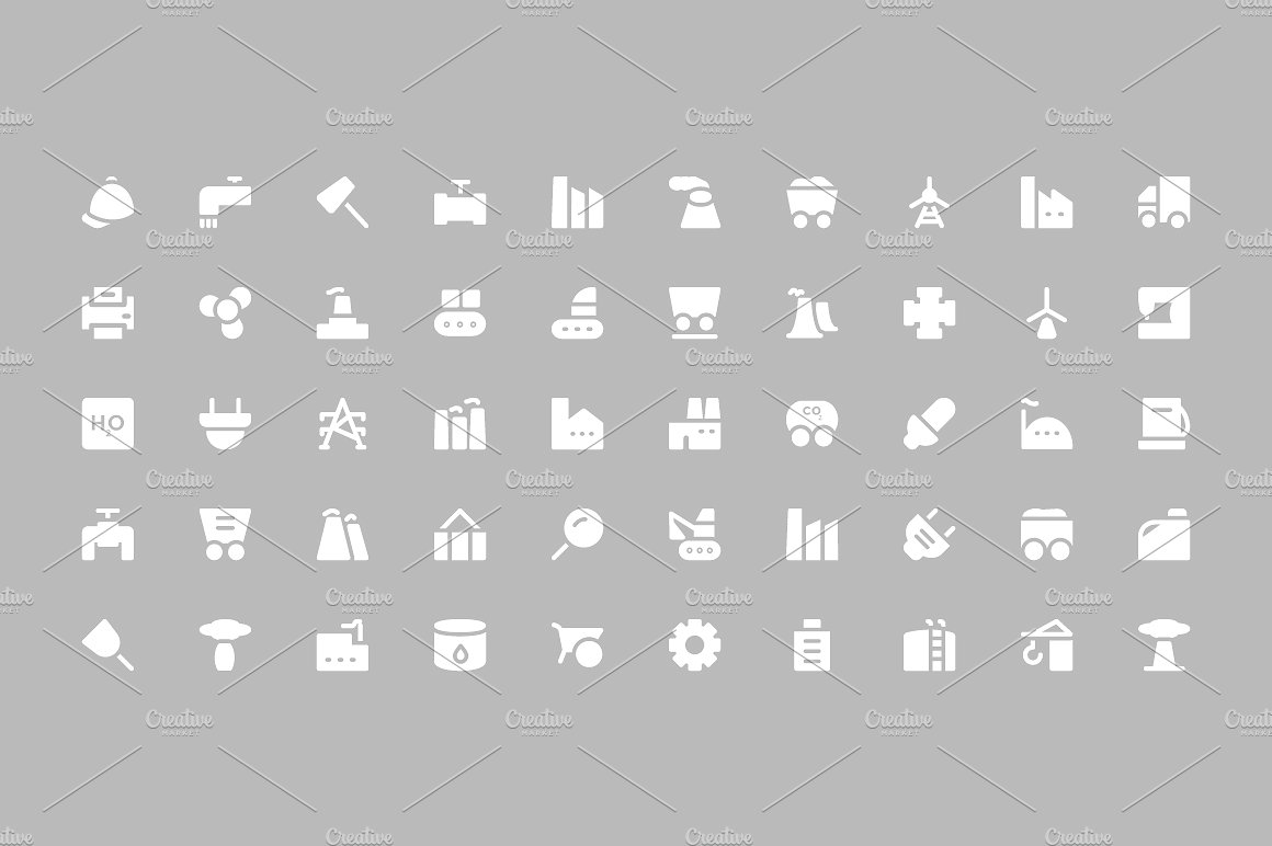 275 Industrial Vector Icons