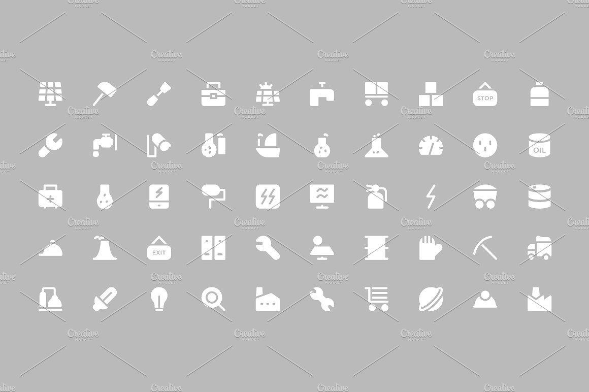 275 Industrial Vector Icons