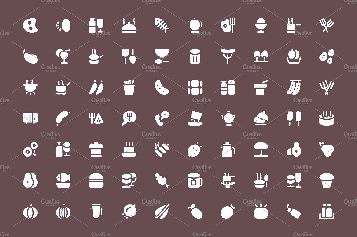 325 Food Vector Icons