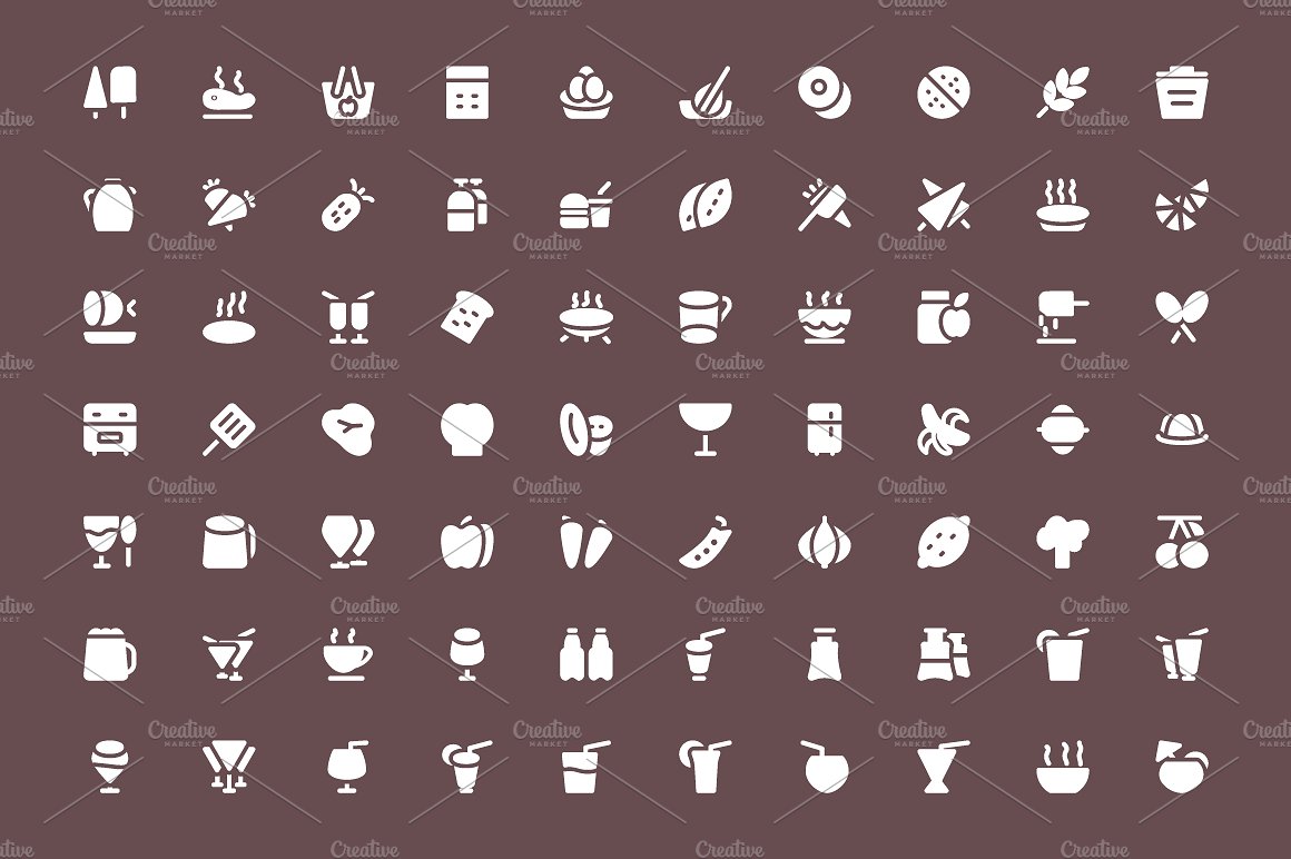 325 Food Vector Icons