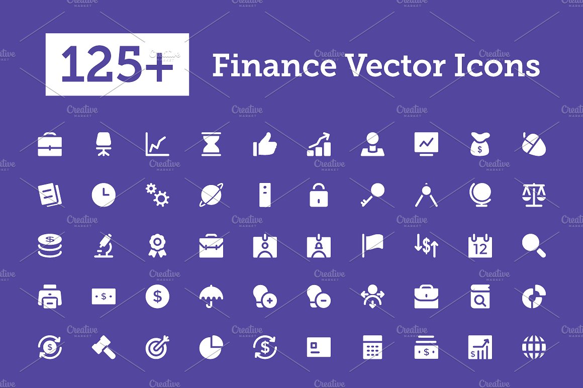 125 Finance Vector Icons