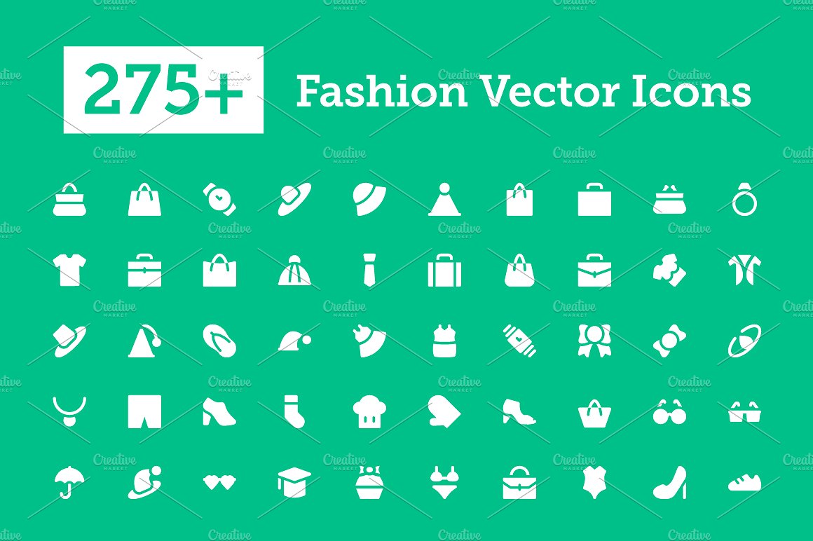 275 Fashion Vector Icons