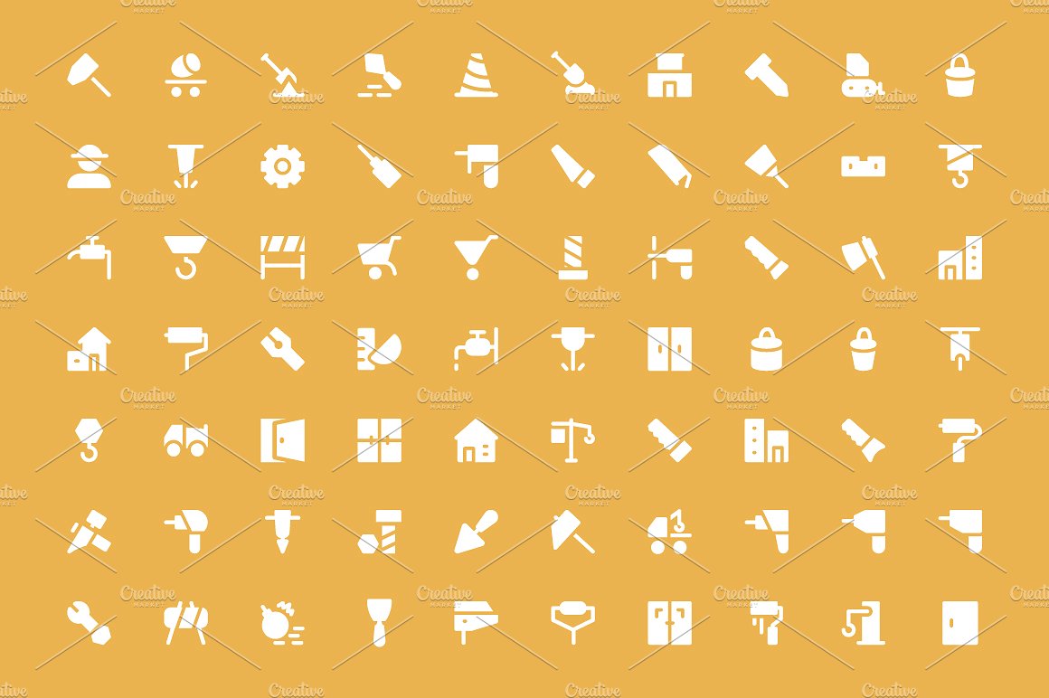 300 Construction Vector Icons