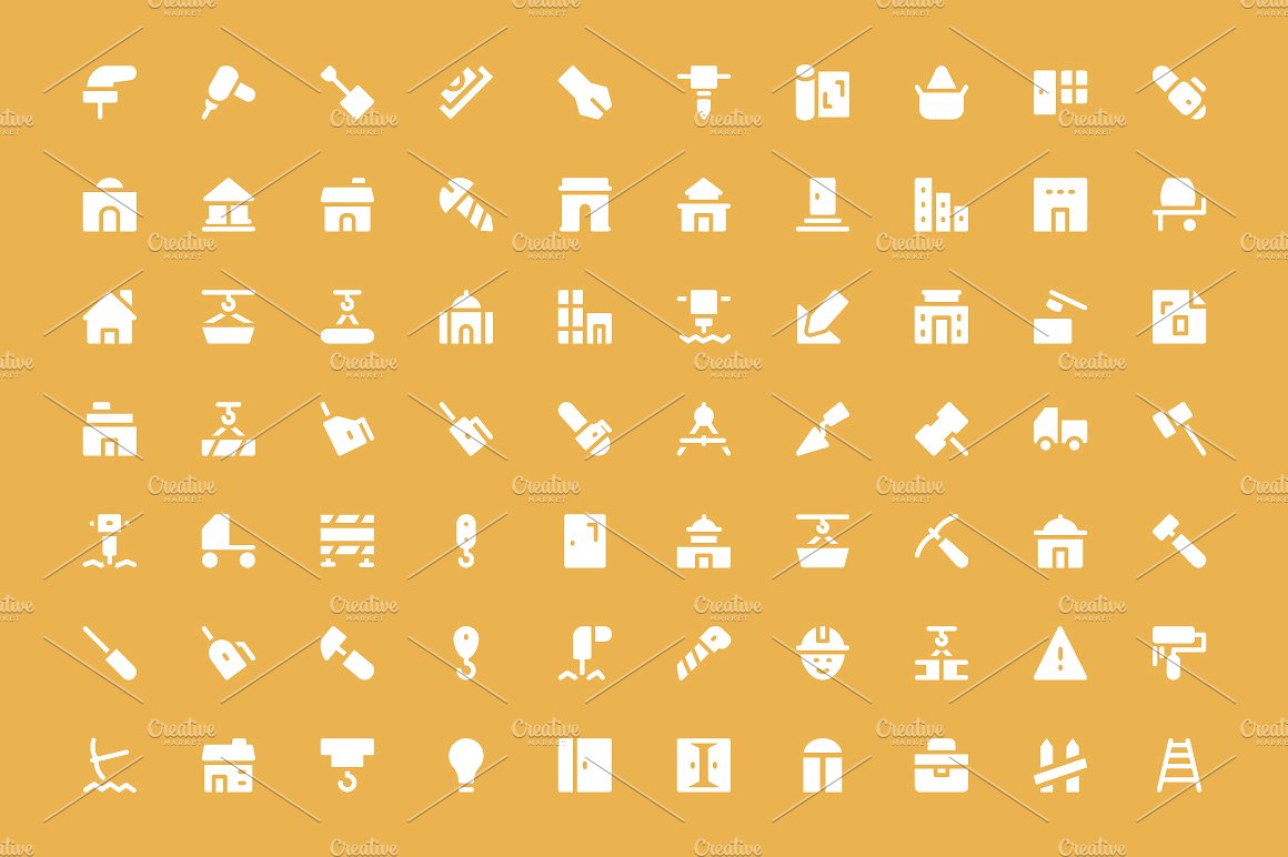 300 Construction Vector Icons