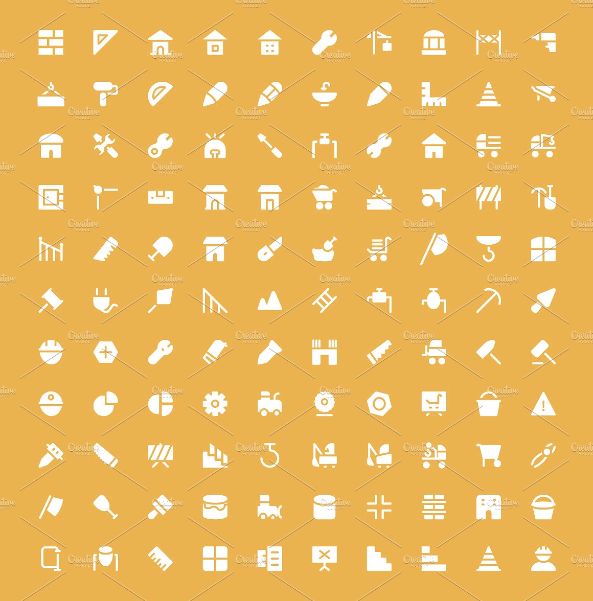 300 Construction Vector Icons