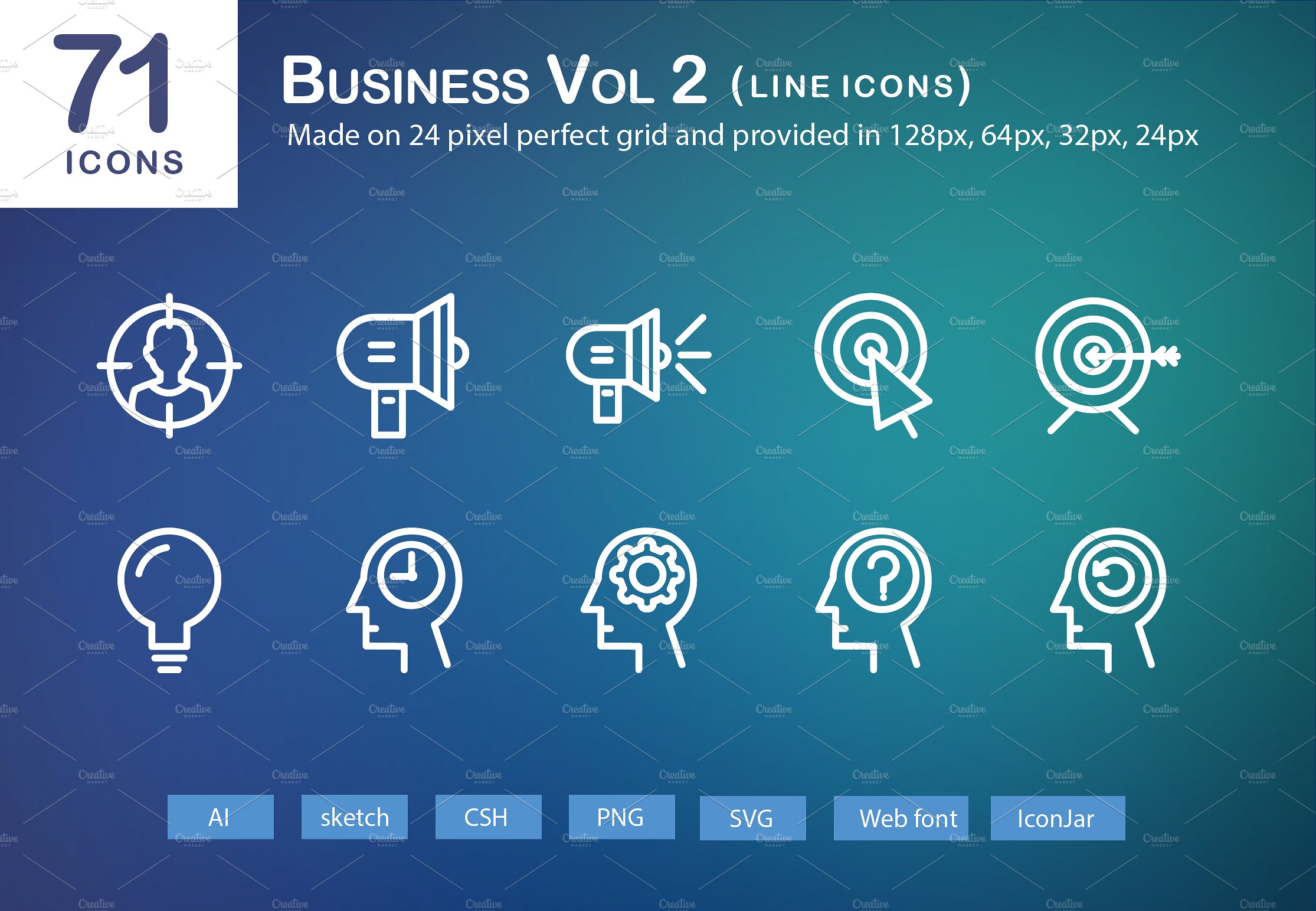 71 Business Vol 2 Line Icons