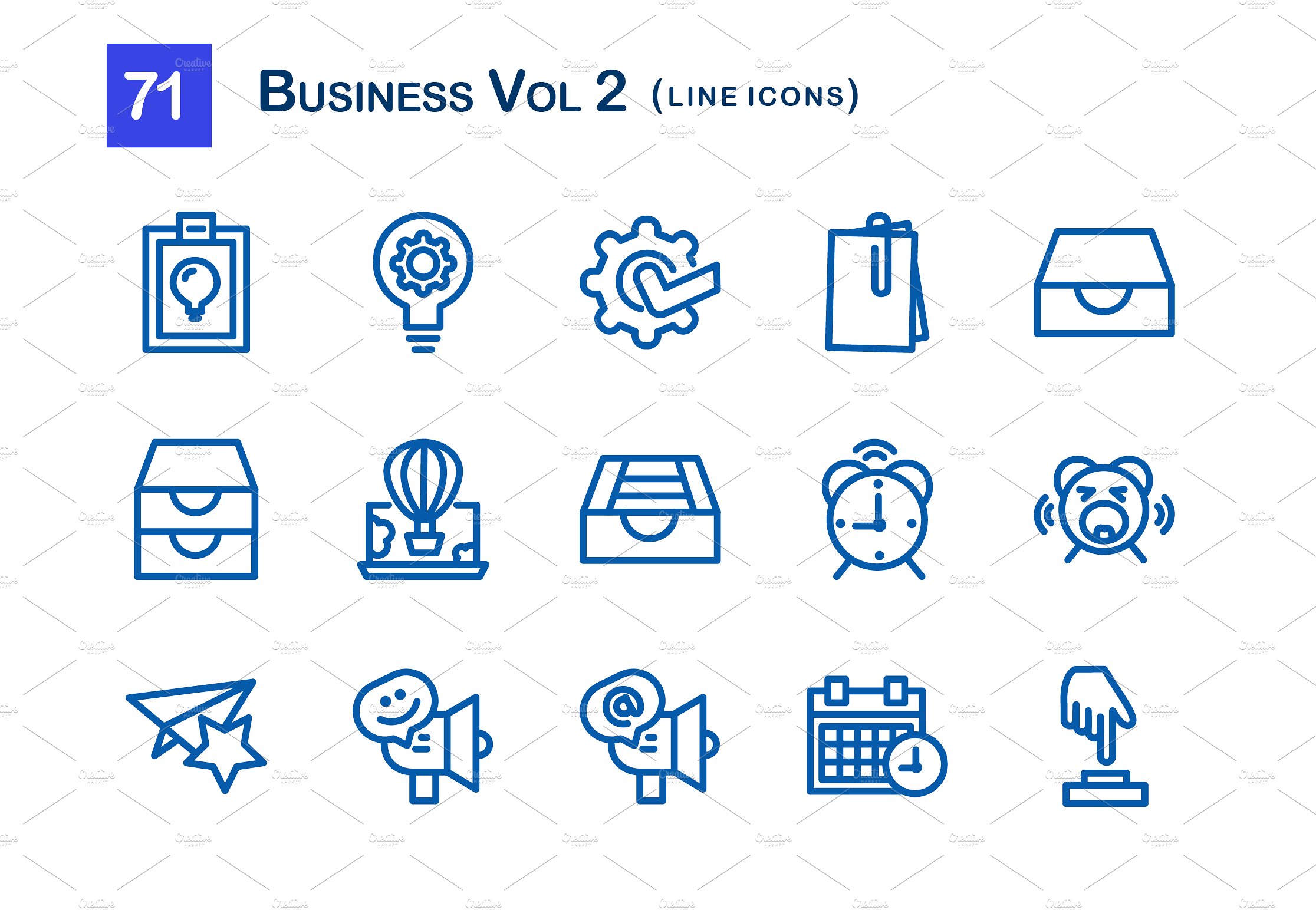 71 Business Vol 2 Line Icons