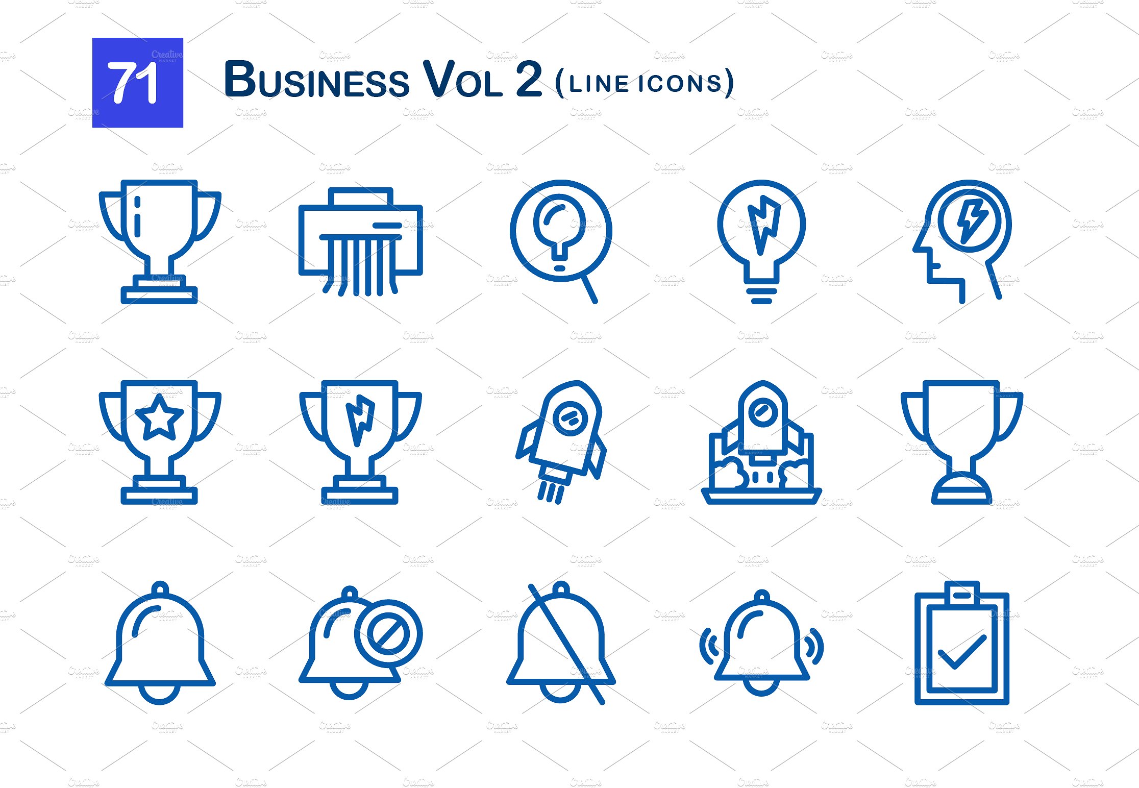 71 Business Vol 2 Line Icons