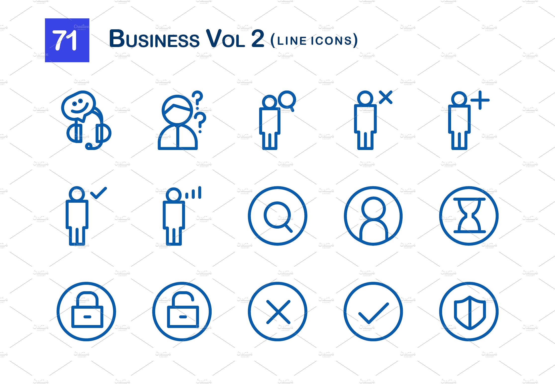 71 Business Vol 2 Line Icons