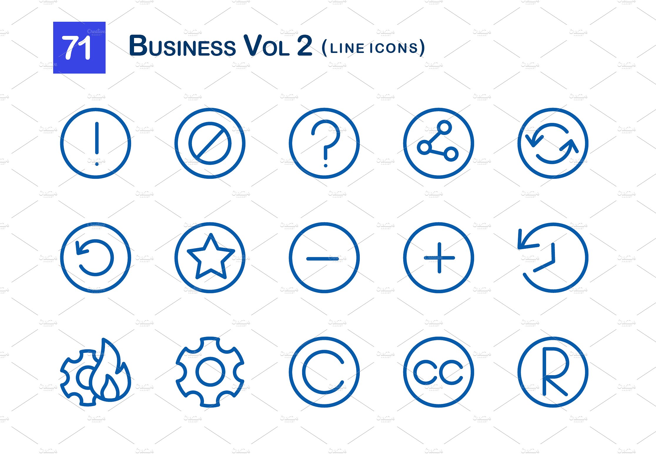 71 Business Vol 2 Line Icons