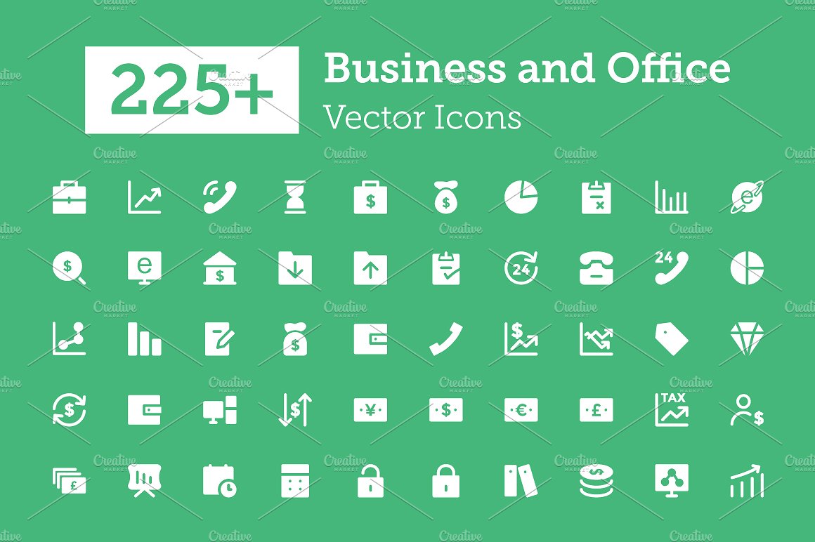 225 Business and Office Icons