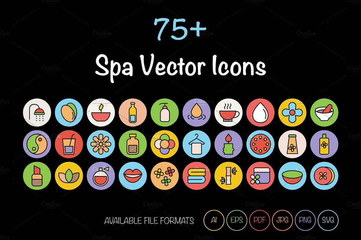 75 SPA Vector Icons