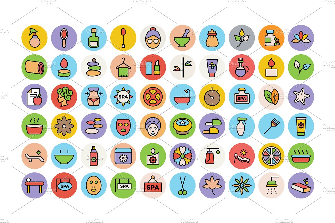 75 SPA Vector Icons