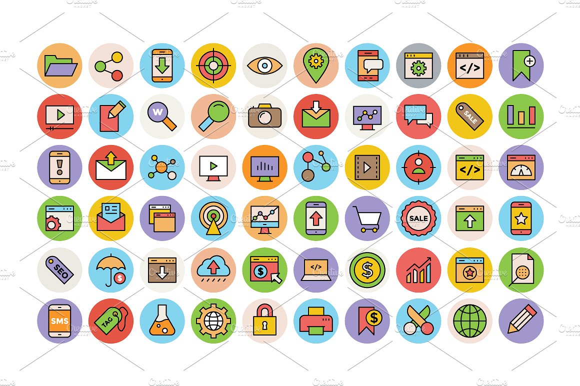 125 SEO and Marketing Icons