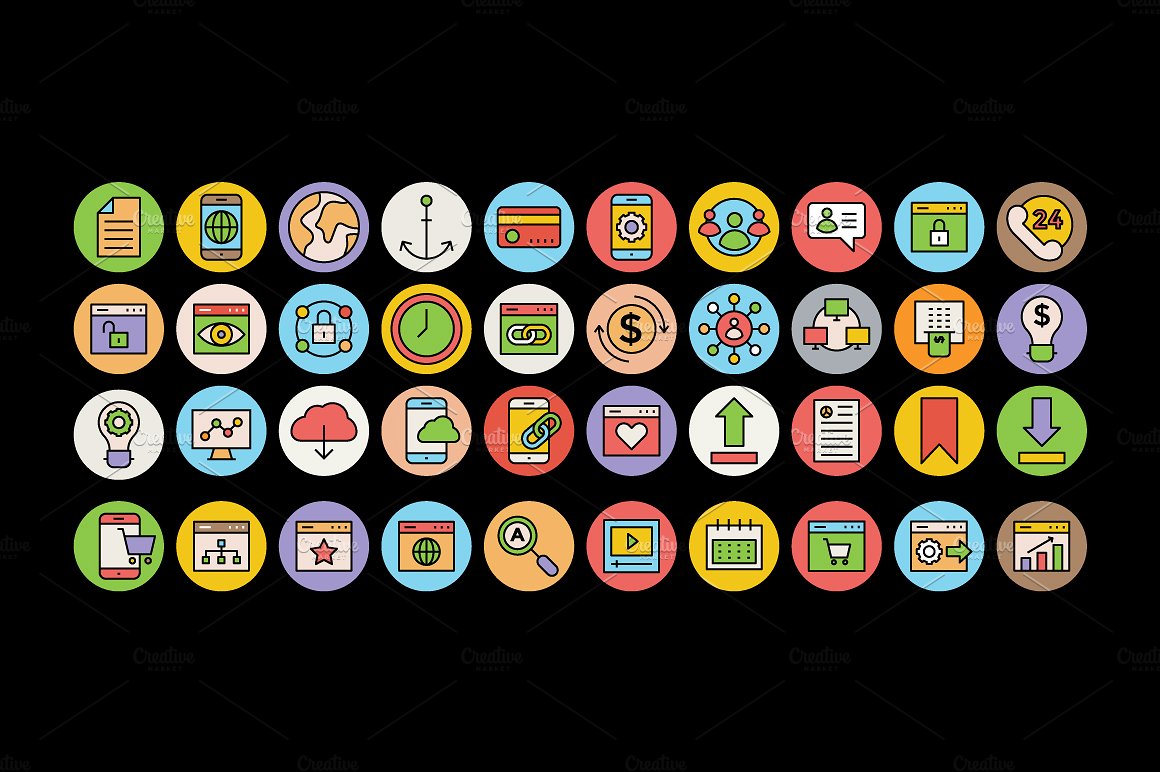 125 SEO and Marketing Icons