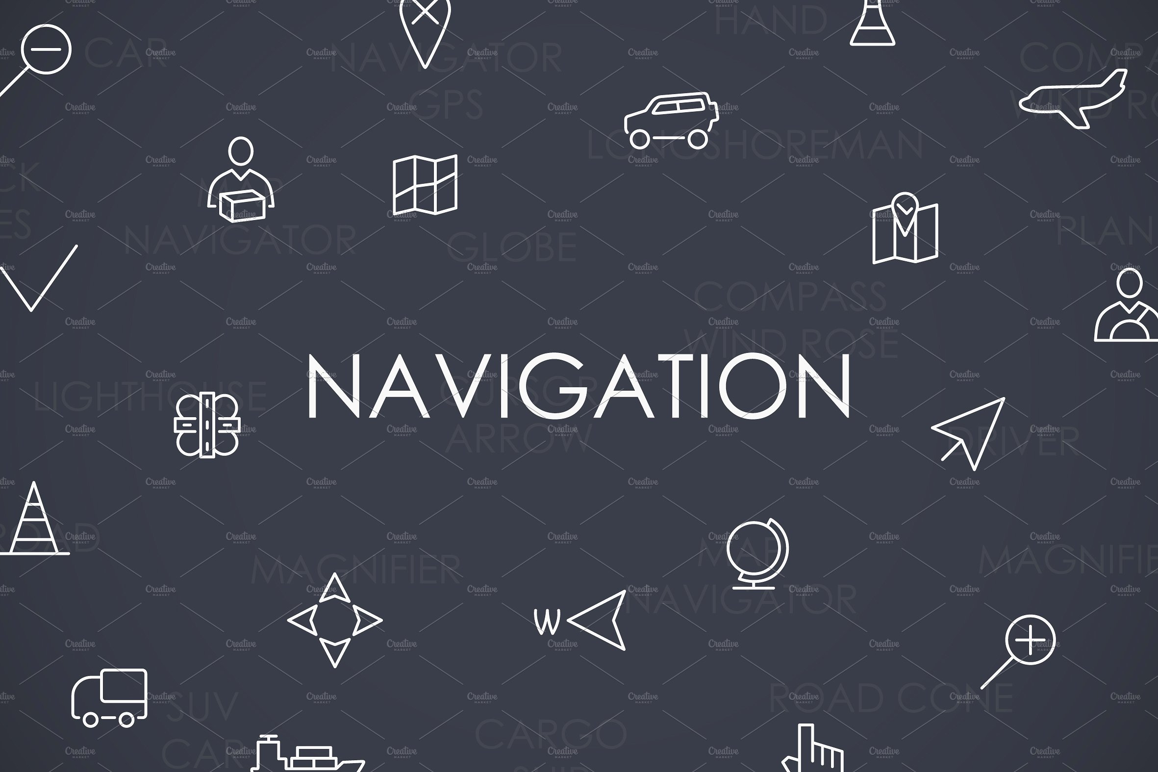 Navigation thinline icons