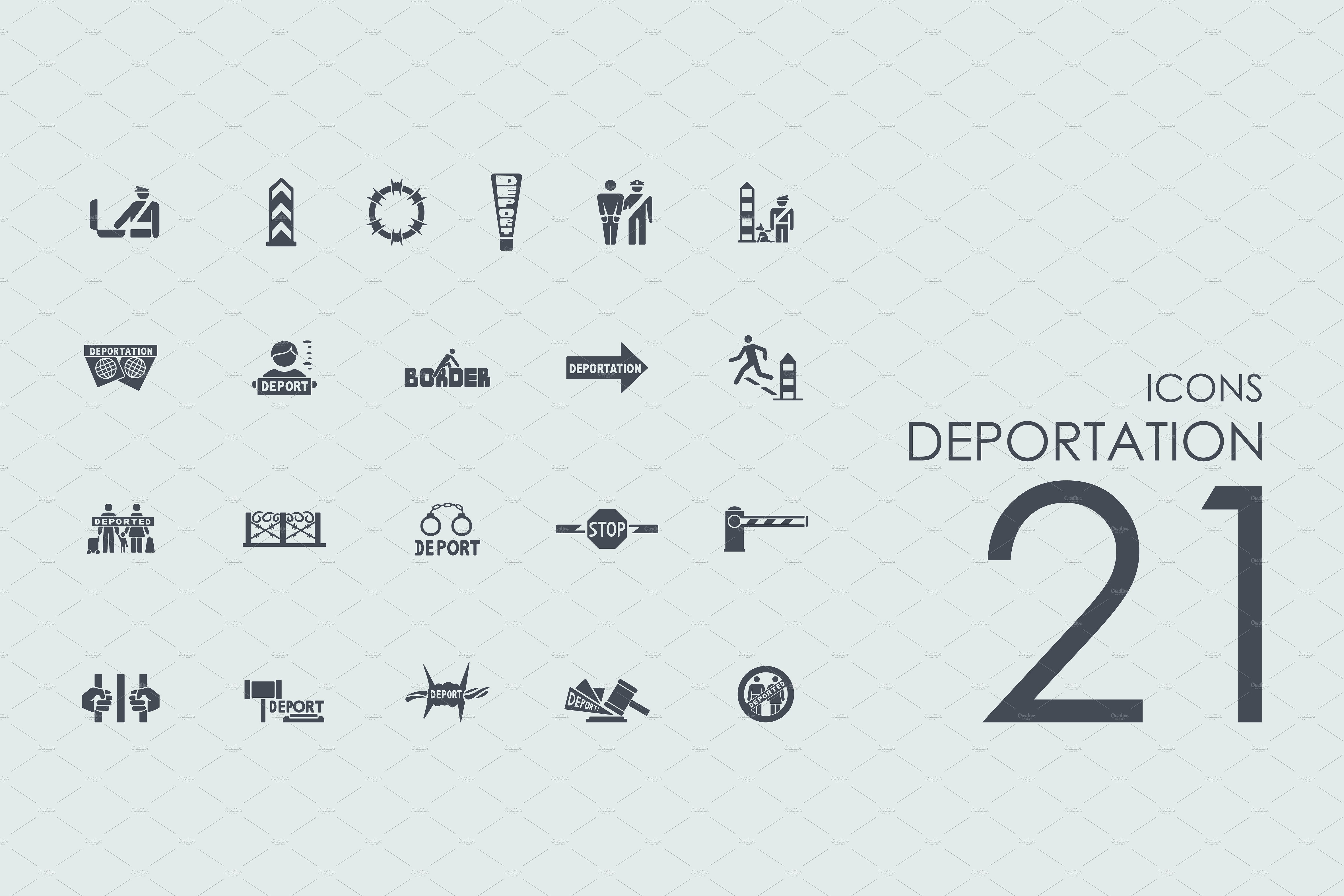 21 Deportation icons