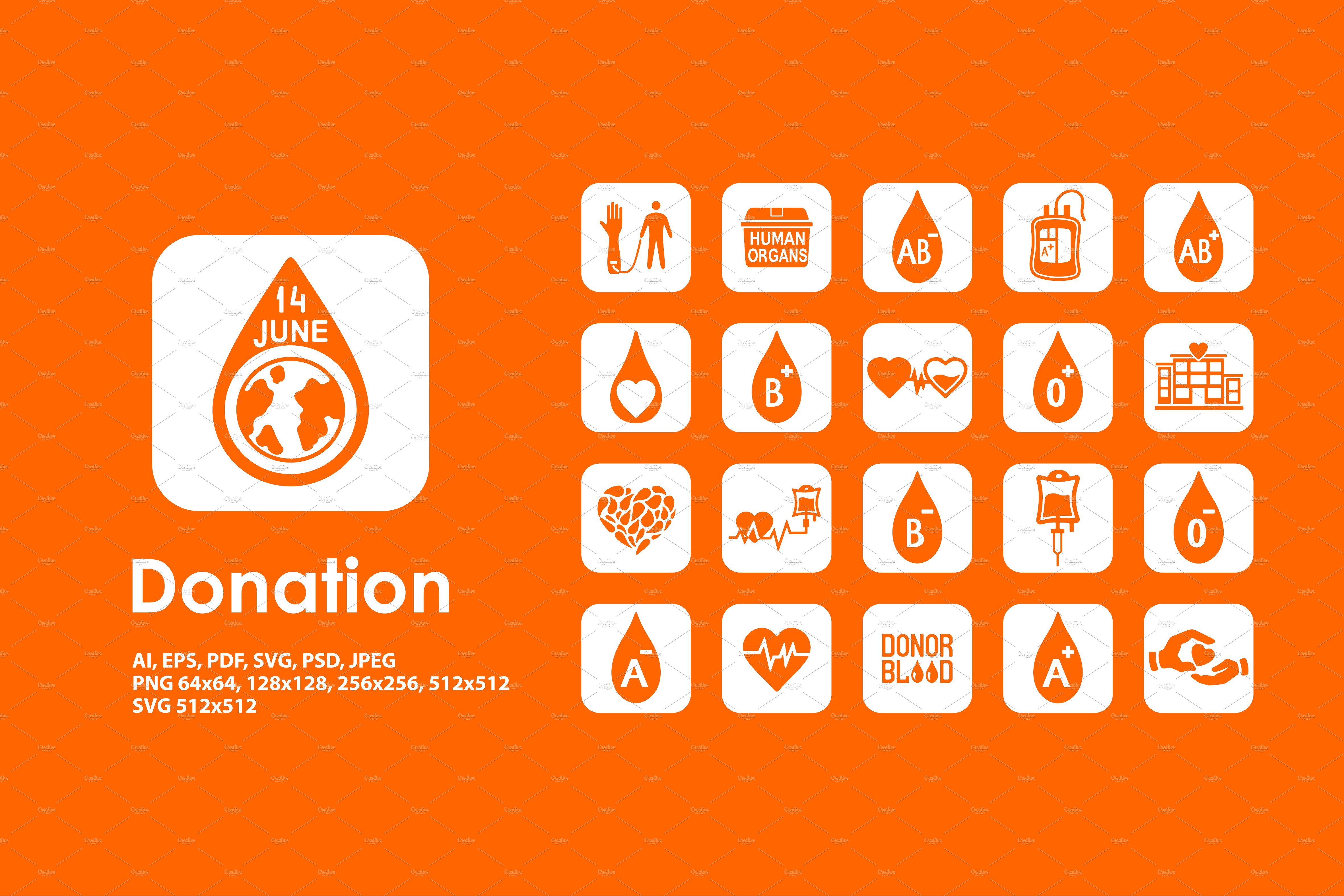 Donation icons