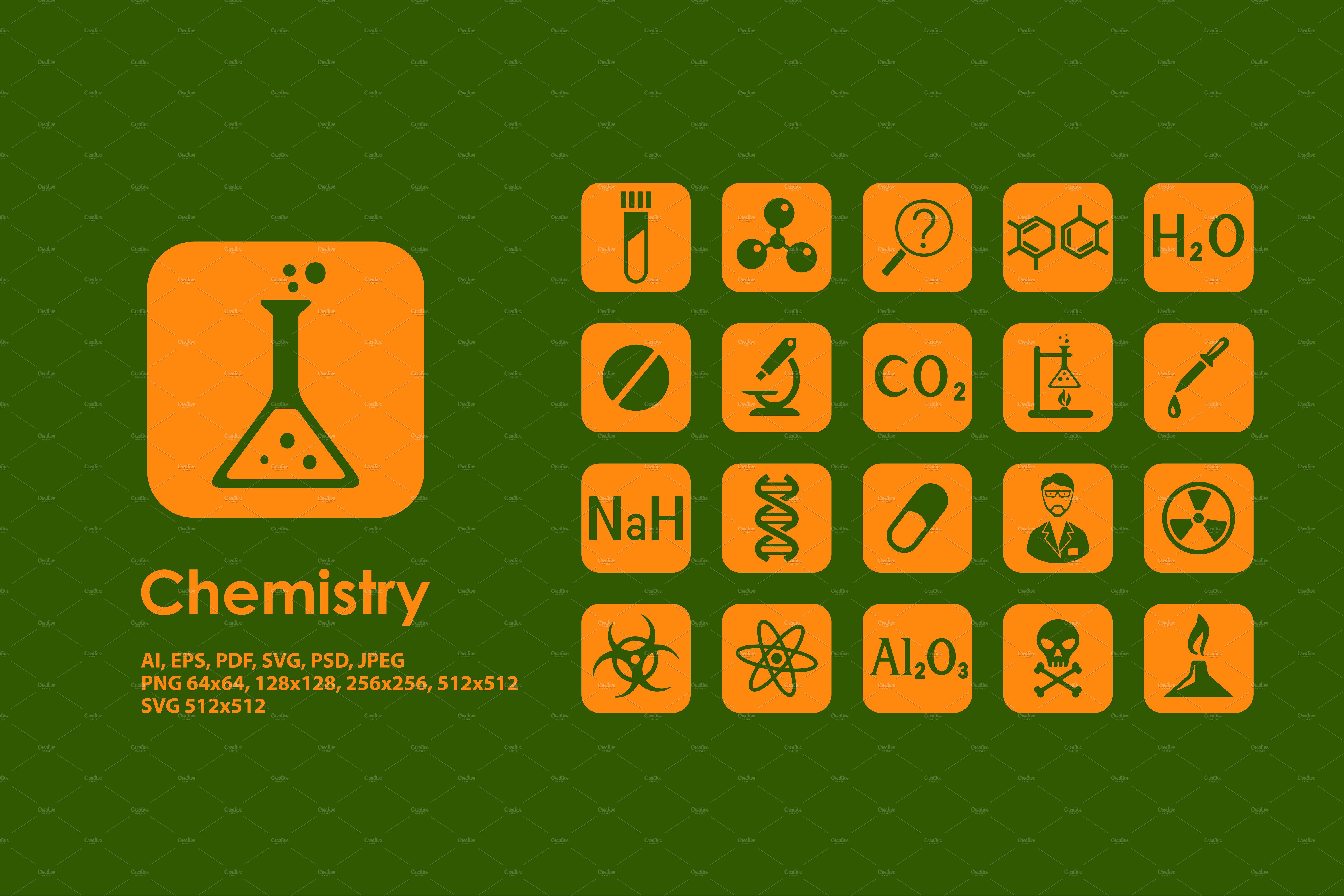 Chemistry icons