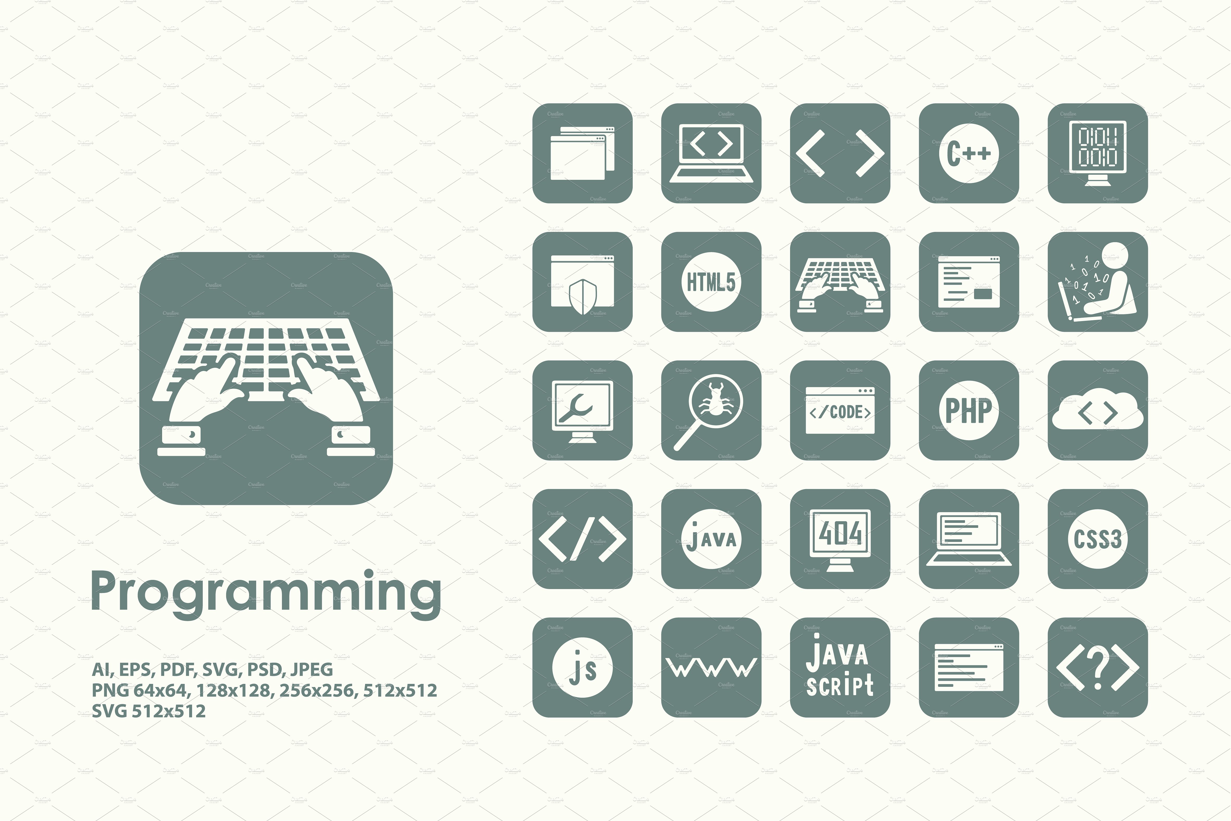 Programming icons