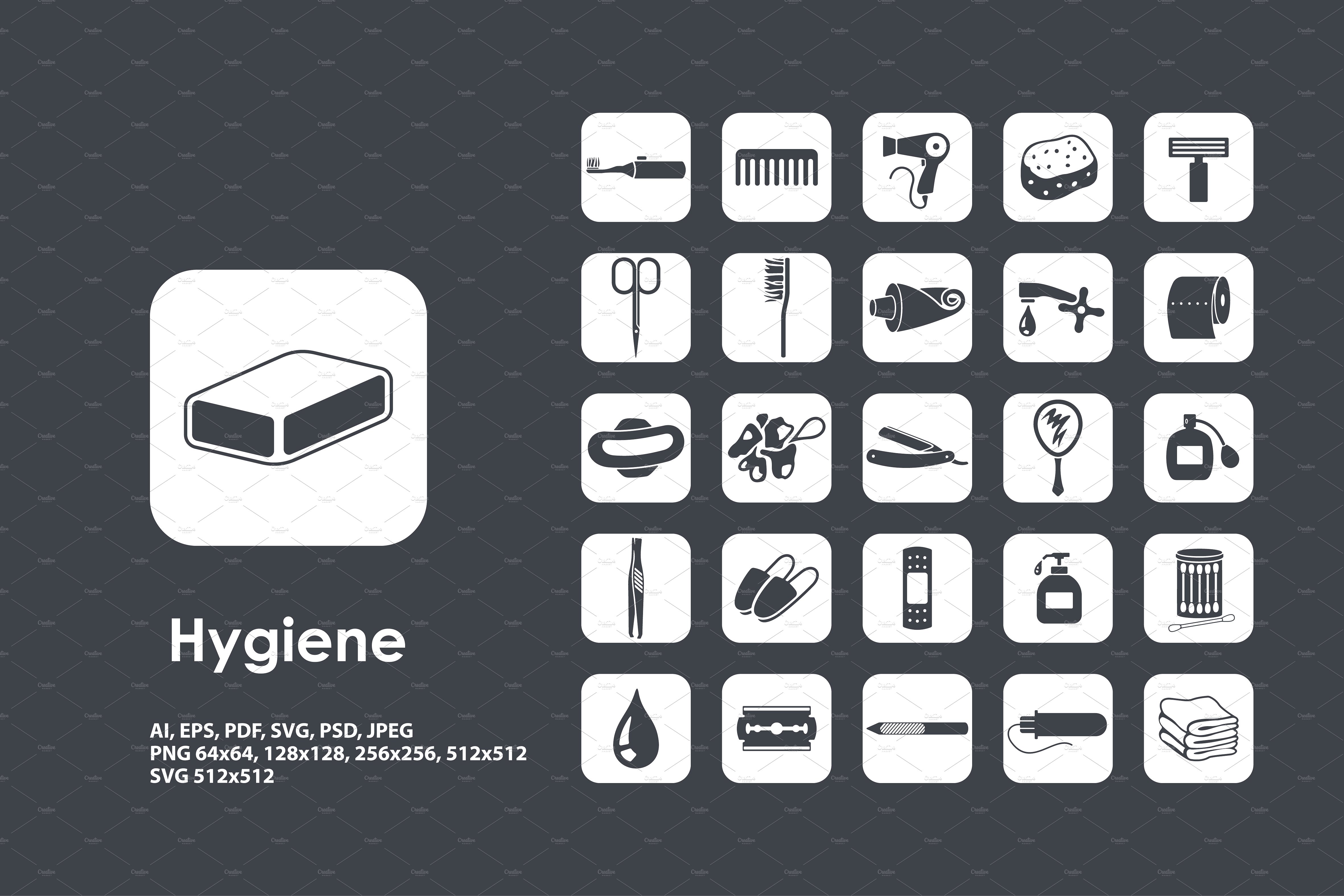 Hygiene icons