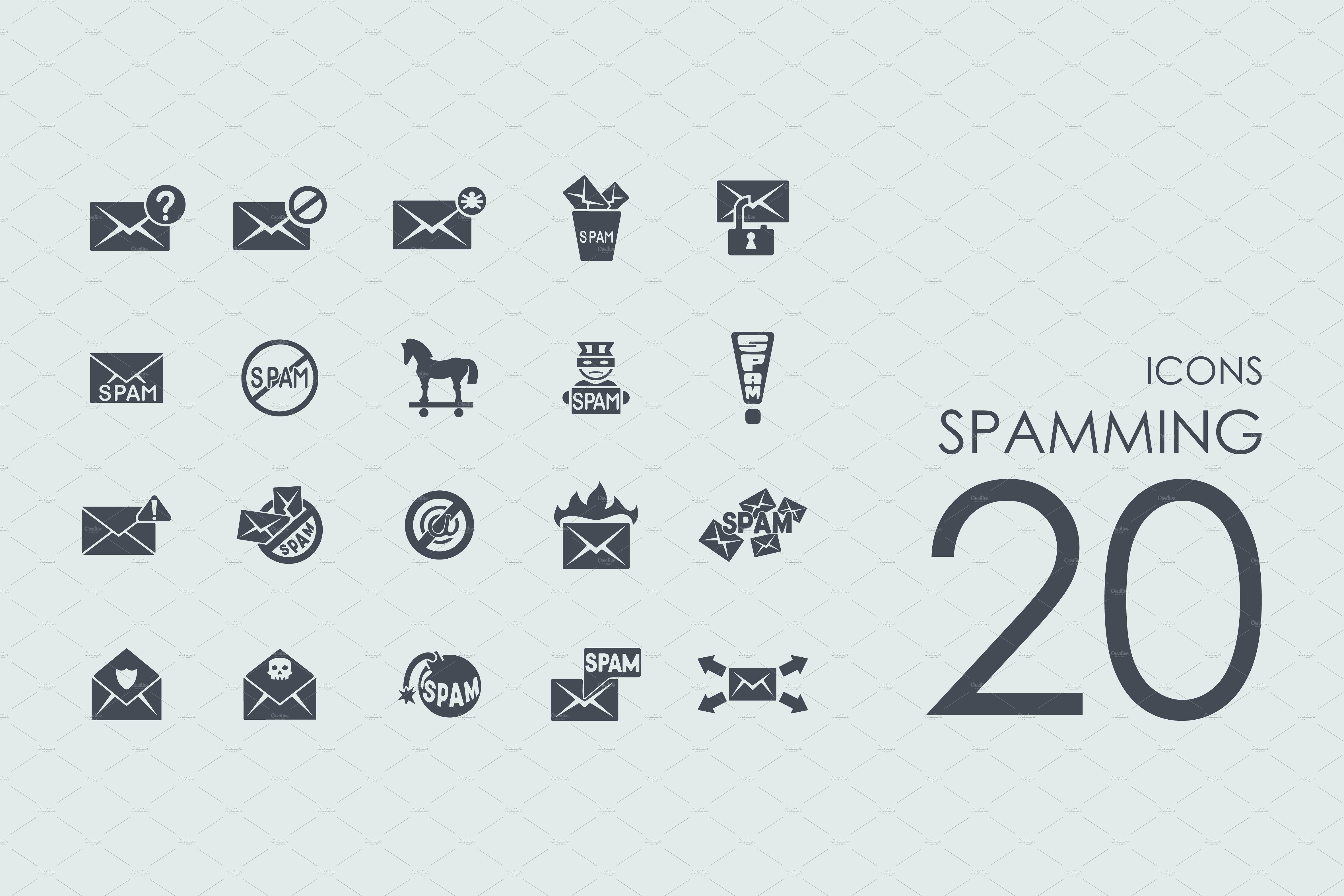 20 spamming icons