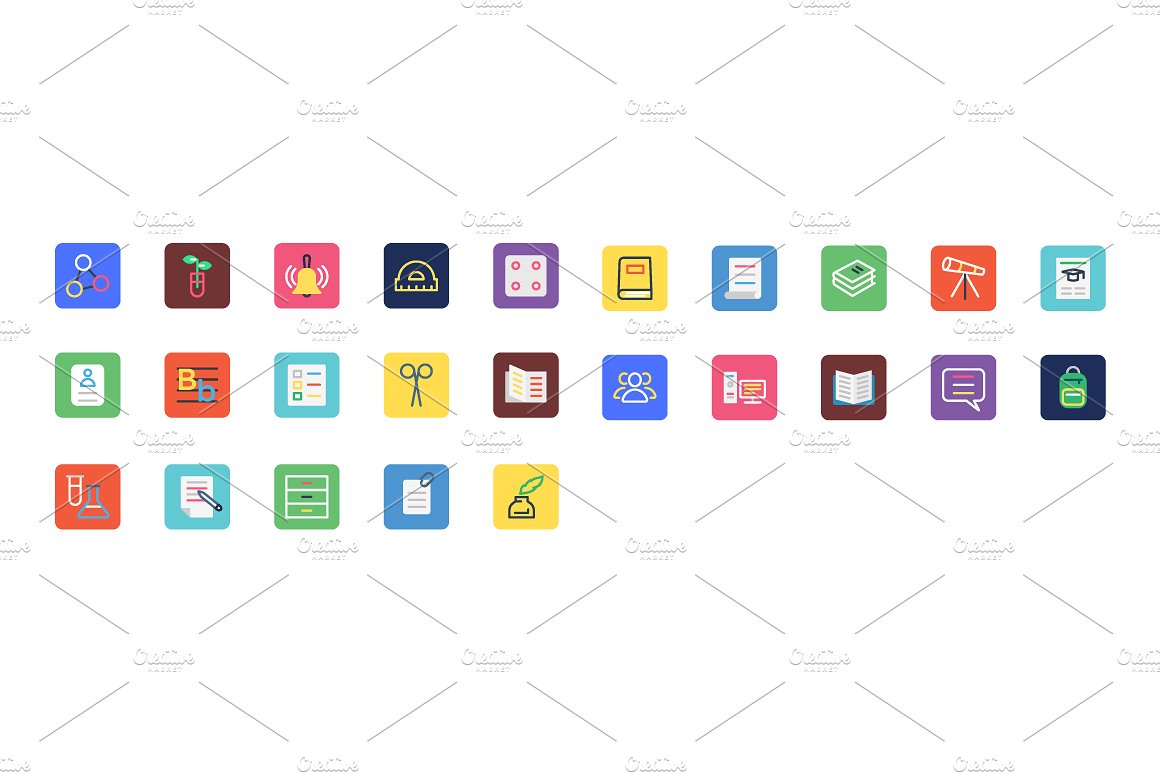 125 Education Icons Set