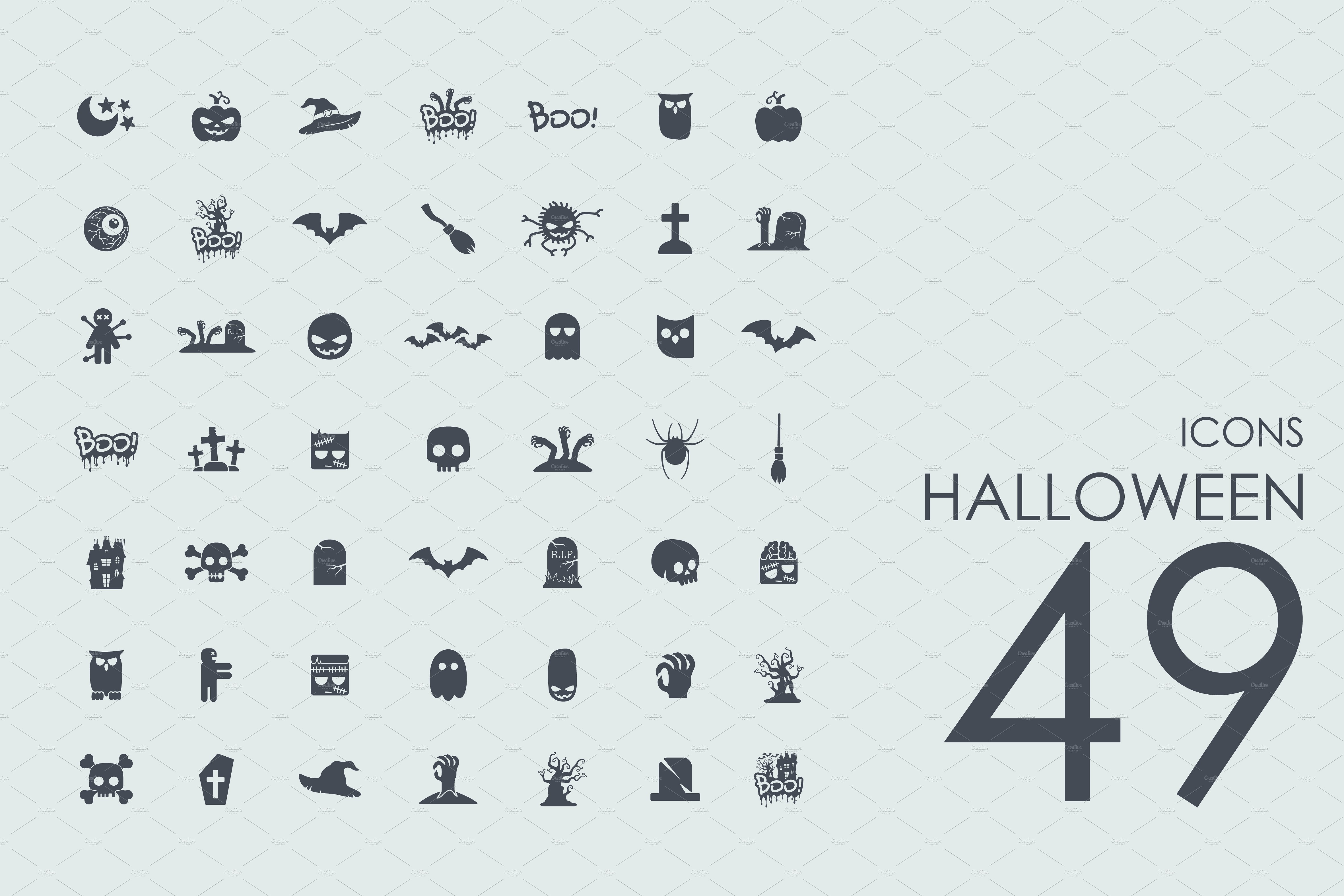 49 Halloween icons