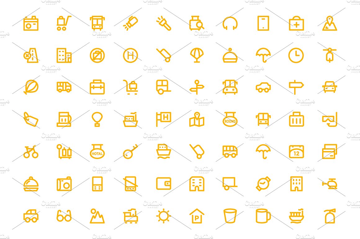 275 Travel and Holidays Icons