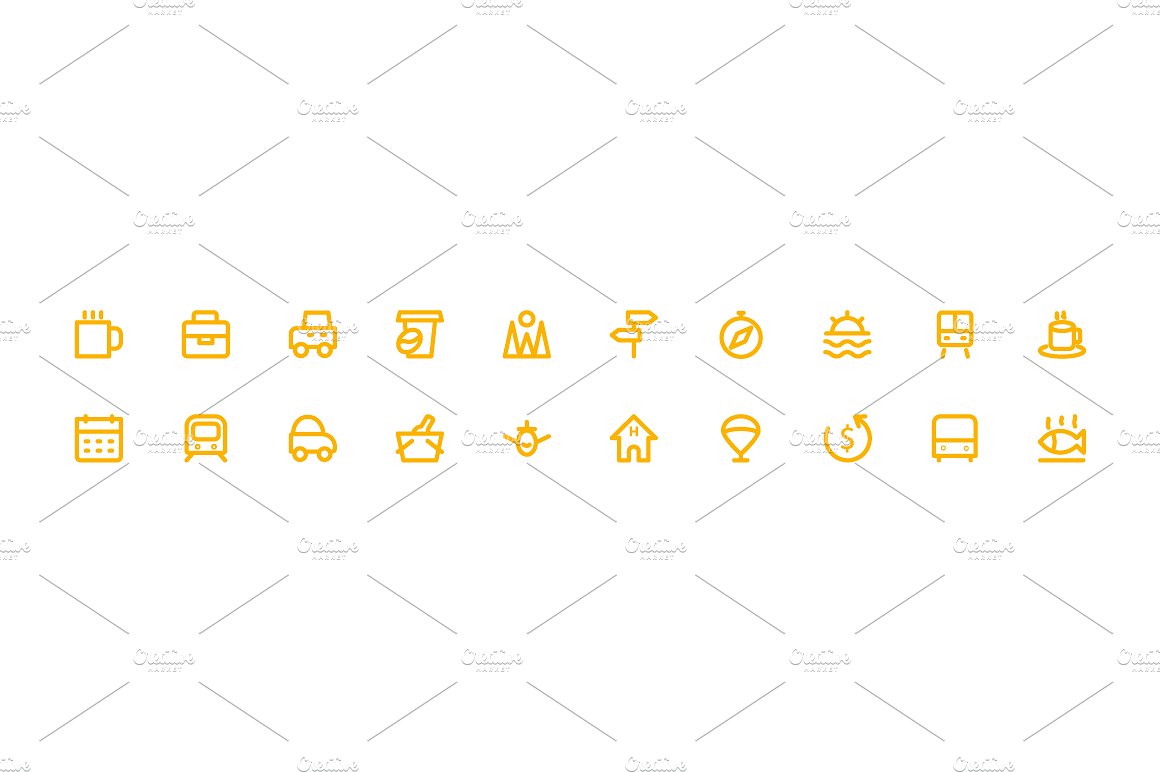 275 Travel and Holidays Icons