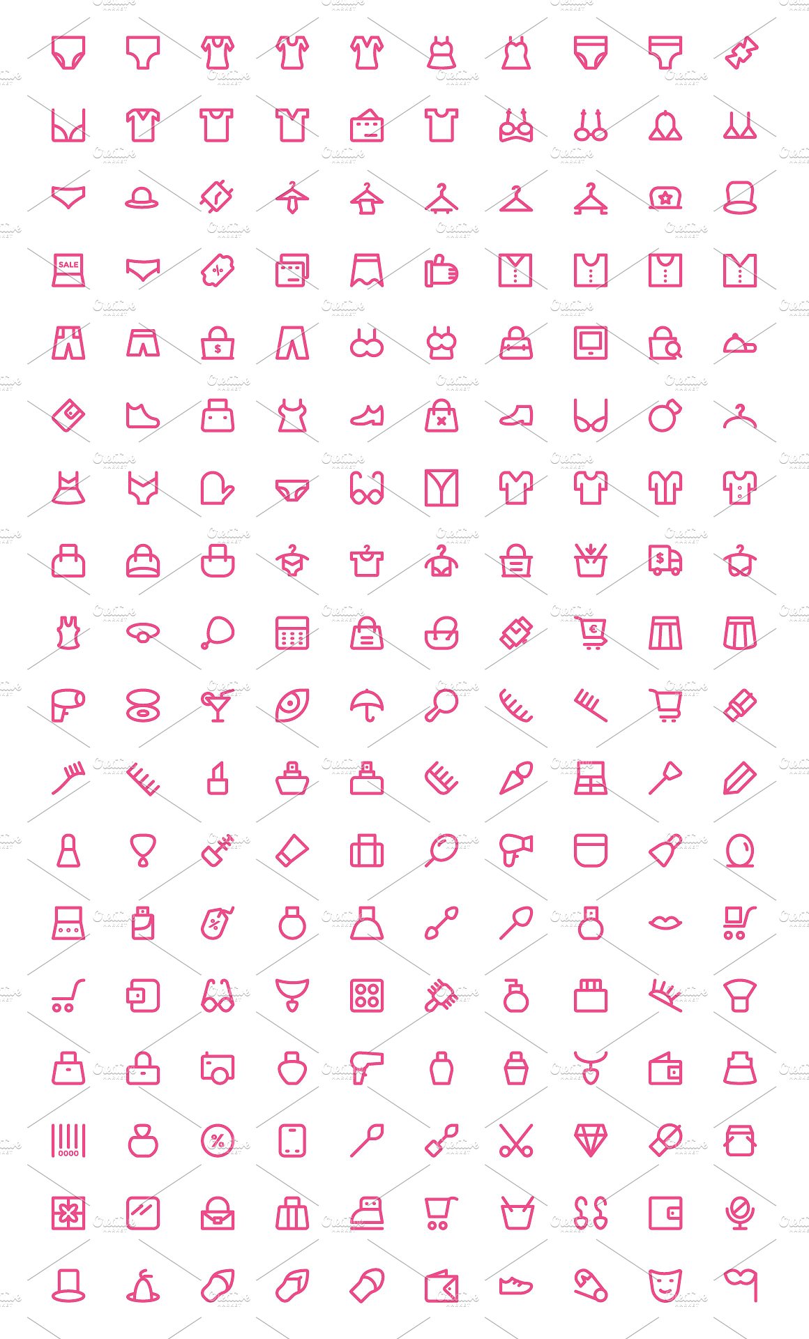 425 Clothes Line Icons