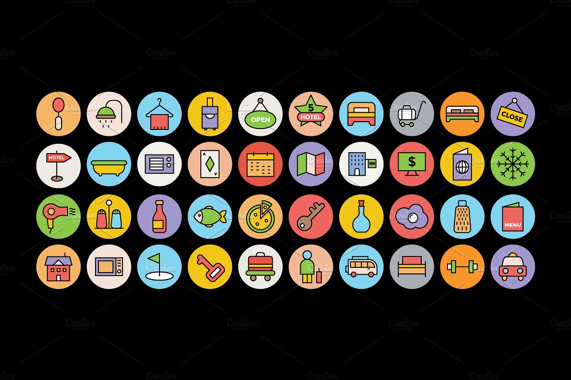 125 Restaurant Icons Pack