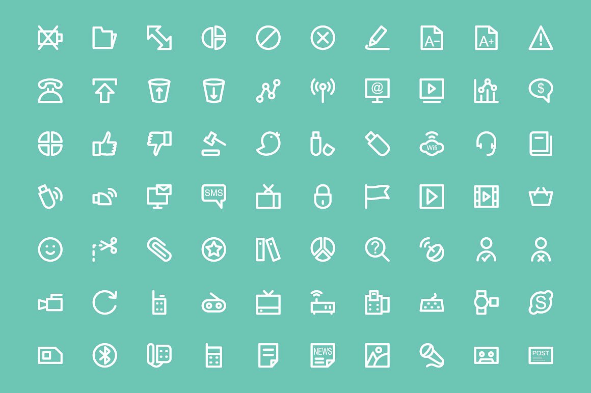 300 Communication Icons Set